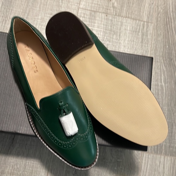 Green leather loafers - Size 6.5 - Talbots - NWT - Picture 5 of 6